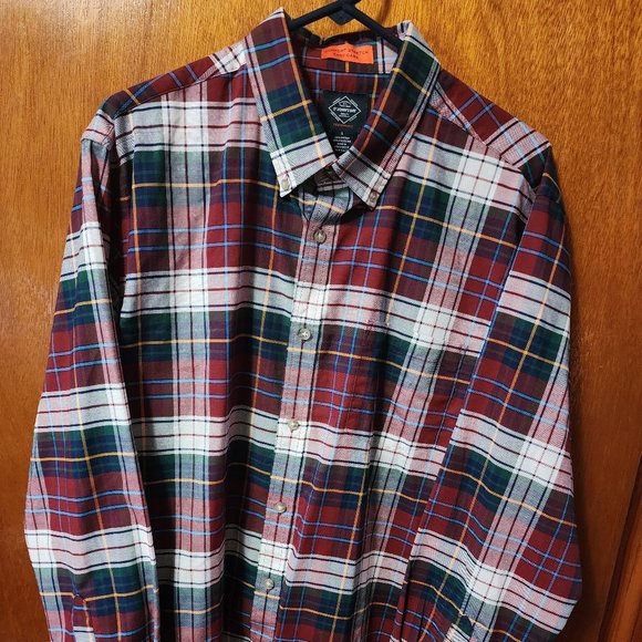St. John's Bay Shirts Mens Large St Johns Bay Comfort Stretch Plaid